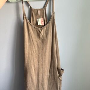 FP Movement Hot Shot Mini Dress - Tan/Brown